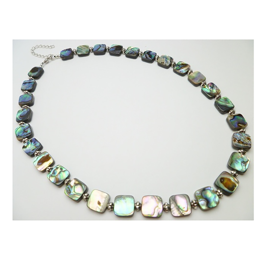Magnifique collier hawaïen en coquillage Paua véritable de très grande taille, collier en nacre d'ormeau, cadeau d'anniversaire pour maman, épouse, mère, N9099