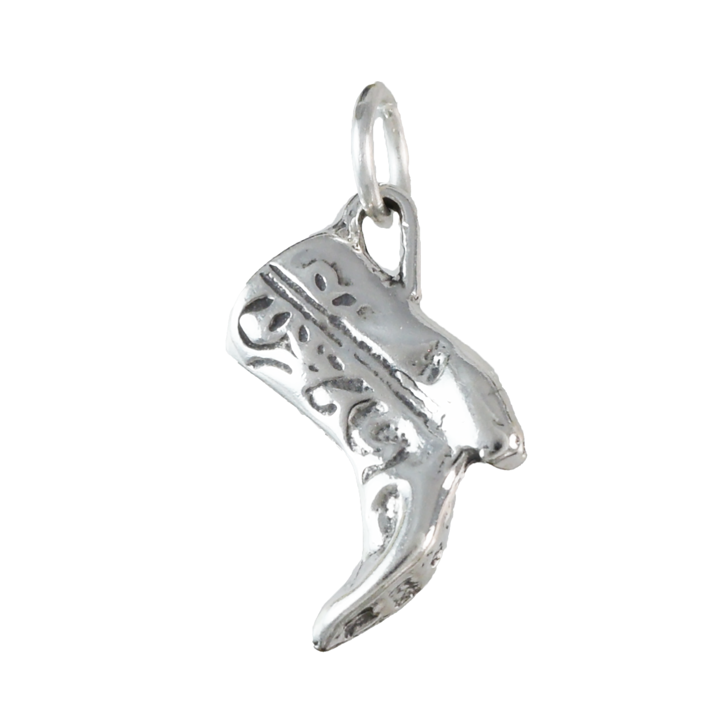Silver Cowboy Boot Necklace - Hawaii Treasures Shop