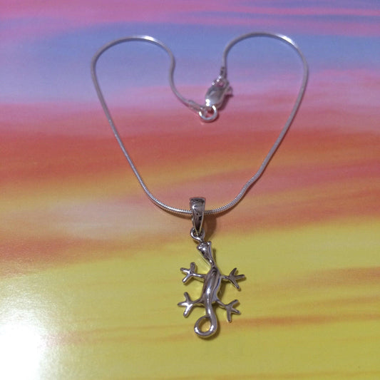 Unique Hawaiian Gecko Anklet or Bracelet, Sterling Silver Gecko Charm Bracelet, A2007 Birthday Mom Wife Girl Mother Gift, Island Jewelry - Hawaii Treasures Shop