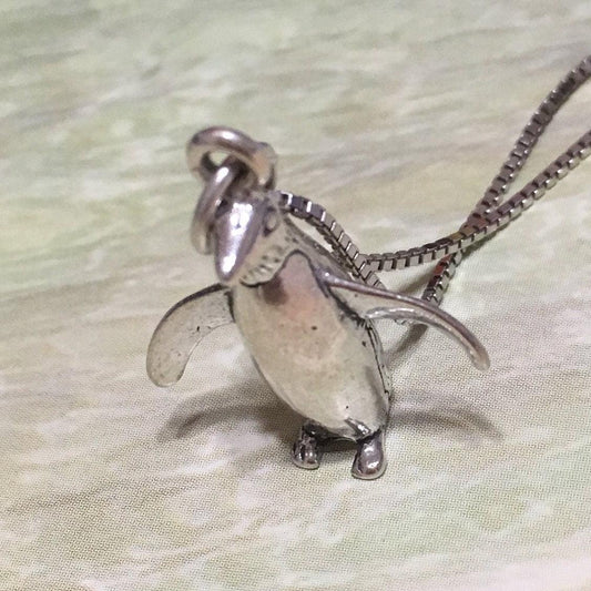 Unique Hawaiian 3D Penguin Necklace, Sterling Silver Cute Penguin Charm Pendant, N2991 Birthday Mom Wife Girl Mother Gift, Island Jewelry - Hawaii Treasures Shop