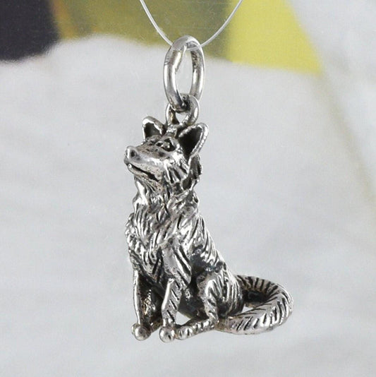 Unique Hawaiian 3D Shepherd Dog Necklace, Sterling Silver Shepherd Dog Charm Pendant, N8601 Birthday Mom Wife Mother Gift - Hawaii Treasures Shop