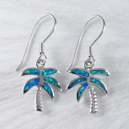 WEVENI Fun Palm Tree Coconut Monkey Earrings - Acrylic Dangle Hawaiian Beach Jewelry, Tropical Gifts For Women