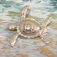 Beautiful Hawaiian Sea Turtle Necklace, Sterling Silver Turtle Charm Pendant, N6126 Birthday Valentine Wife Mom Girl Gift, Island Jewelry