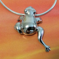 Unique Hawaiian Frog Anklet or Bracelet, Sterling Silver Leaping Frog Charm Bracelet, A6121 Birthday Mom Wife Valentine Gift, Island Jewelry