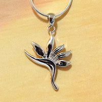 Unique Hawaiian Bird of Paradise Anklet or Bracelet, Sterling Silver Bird of Paradise Charm Bracelet, A2005 Birthday Mom Wife Girl Gift