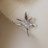 Unique Hawaiian Bird of Paradise Earring, Sterling Silver Bird of Paradise Flower Stud Earring E4105 Birthday Wife Mom Girl Valentine Gift
