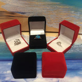Beautiful Hawaiian Blue Opal Ring, Sterling Silver Blue Opal CZ Ring, R2438 Birthday Mom Valentine Gift, Statement PC