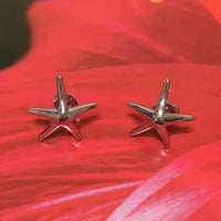 Beautiful Hawaiian Starfish Earring, Sterling Silver Starfish Stud Earring, E4103 Birthday Wife Mom Girl Valentine Gift, Island Jewelry