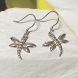 Pretty Hawaiian Dragonfly Earring, Sterling Silver Dragonfly Dangle Earring, E4112 Birthday Wife Mom Girl Valentine Gift, Island Jewelry