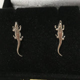Unique Texan Alligator Earring, Sterling Silver Cute Alligator Stud Earring, E8064 Birthday Wife Mom Girl Valentine Gift, Texan Jewelry