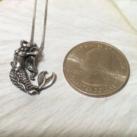 Unique Hawaiian 3D Mermaid Necklace, Sterling Silver Mermaid Pendant, N8047 Birthday Wife Mom Valentine Gift