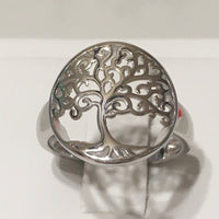 Gorgeous Hawaiian Large Tree of Life Ring, Sterling Silver Tree of Life Ring, Island Jewelry, R2367 Valentine Birthday Gift, Stackable Ring