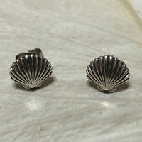Pretty Hawaiian Seashell Earring, Sterling Silver Sea Shell Stud Earring, E8151 Christmas Birthday Mom Gift, Island Jewelry