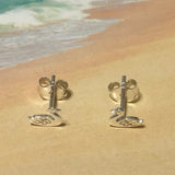 Unique Hawaiian Little Swan Earring, Sterling Silver Swan Stud Earring, E8113 Birthday Mom Wife Girl Valentine Gift, Animal Jewelry
