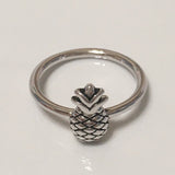 Unique Hawaiian Pineapple Ring, Sterling Silver Pineapple Ring, Island Jewelry, R2362 Valentine Birthday Mom Wife Gift, Stackable Ring