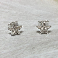 Cute Small Hawaiian Starfish Earring, Sterling Silver Star Fish Stud Post Earring, E8144 Birthday Mom Wife Girl Gift, Delicate Dainty