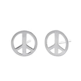 Pretty Hawaiian Peace Sign Earring, Sterling Silver Peace Sign Stud Earring, E8143 Birthday Mom Wife Girl Valentine Gift