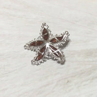 Pretty Hawaiian Genuine Koa Wood Starfish Necklace, Sterling Silver Koa Wood Star Fish Pendant, N8181 Valentine Birthday Mom Gift