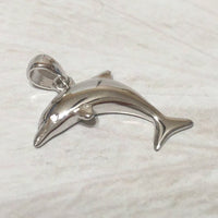 Pretty Hawaiian Dolphin Necklace, Sterling Silver Leaping Dolphin Pendant, N2002 Birthday Valentine Wife Mom Girl Gift, Island Jewelry