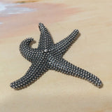 Unique Hawaiian Large Starfish Necklace, Sterling Silver Star Fish Pendant, N8339 Birthday Anniversary Mom Valentine Gift, Island Jewelry