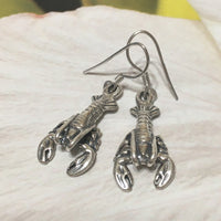 Unique Texan Large 3D Crawfish Earring, Sterling Silver Crawfish Dangle Earring, E8316 Birthday Mom Wife Valentine Gift, Texan Jewelry
