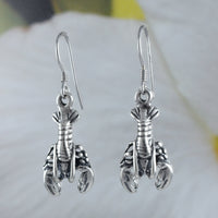 Unique Texan Large 3D Crawfish Earring, Sterling Silver Crawfish Dangle Earring, E8316 Birthday Mom Wife Valentine Gift, Texan Jewelry