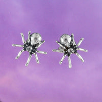 Unique Hawaiian Spider Earring, Sterling Silver Spider Stud Earring, E8315 Birthday Mom Wife Girl Valentine Gift, Island Jewelry